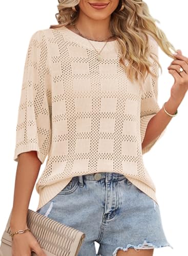 Dokotoo Women's Spring/Summer Fashion Tops: Pullover Sweaters to T-Shirts
