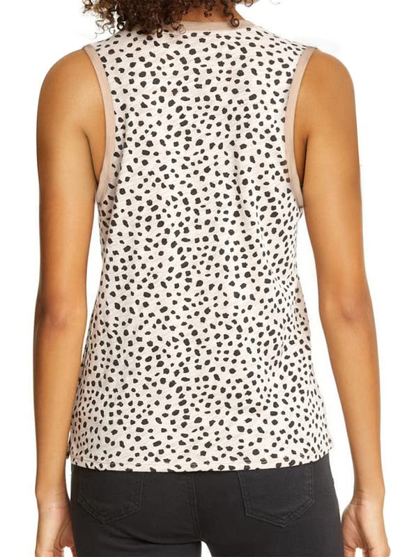 Leopard Print Sleeveless Tank Top - Dokotoo Women's