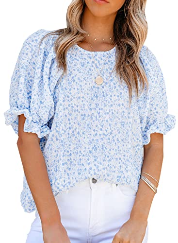 2024 Summer Floral Print Boho Tunic Top Women's Blouse
