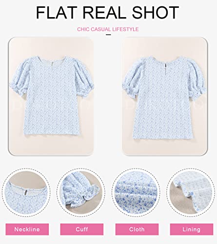 2024 Summer Floral Print Boho Tunic Top Women's Blouse