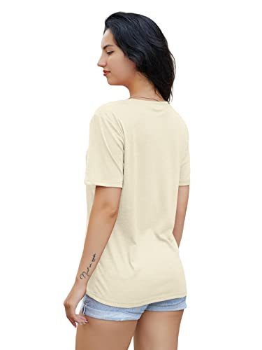 Sunflower Vintage Boho Graphic Tee for Women - Apricot