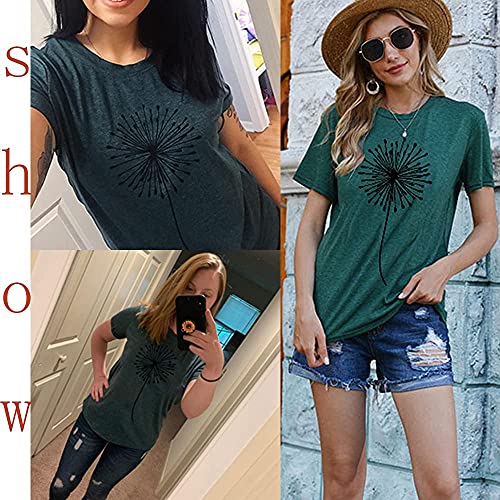 Dandelion Make a Wish Graphic Tee for Women