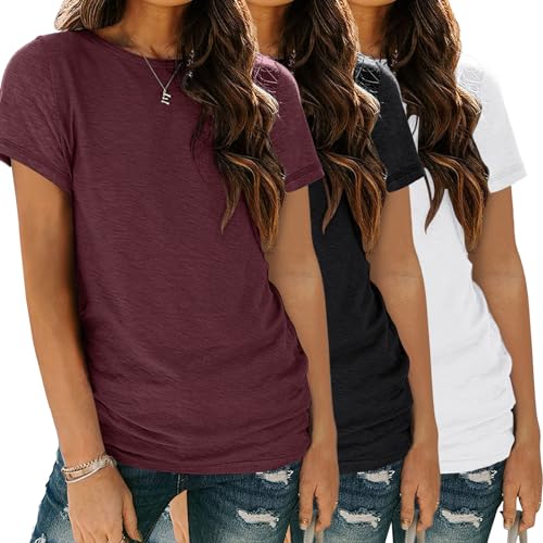Women's Summer Crewneck T-Shirts: Trendy, Loose Fit Tops