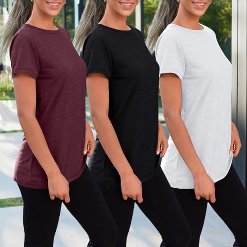 Women's Summer Crewneck T-Shirts: Trendy, Loose Fit Tops