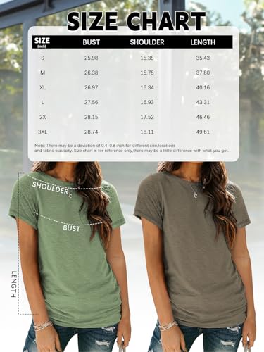 Women's Summer Crewneck T-Shirts: Trendy, Loose Fit Tops