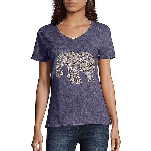Hanes Womens Elephant Graphic V-neck Tee - XX-Large