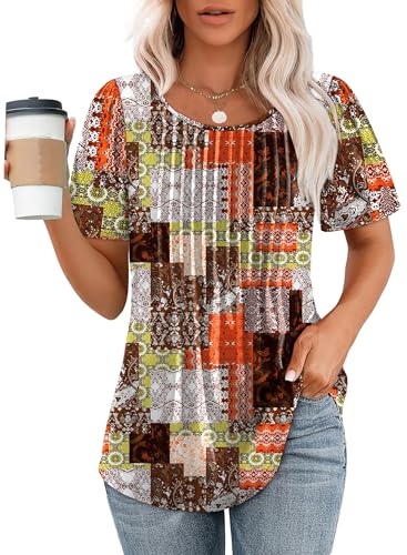 Women's Loose Puff Sleeve Summer Blouses - Boho Style