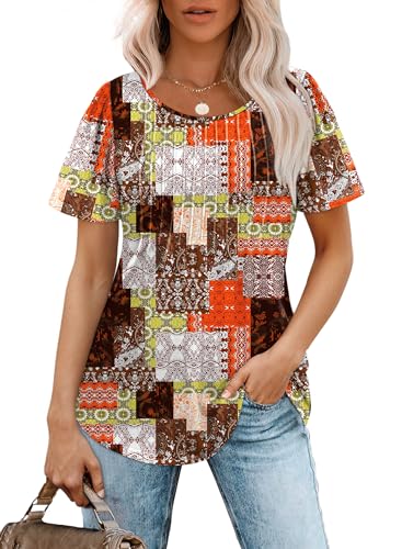 Women's Loose Puff Sleeve Summer Blouses - Boho Style