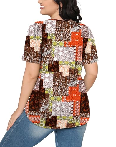 Women's Loose Puff Sleeve Summer Blouses - Boho Style