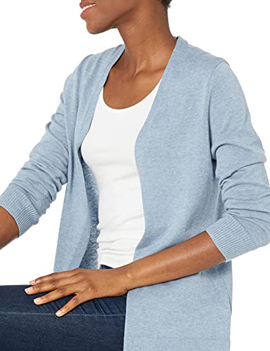 Indigo Blue Heather Lightweight Plus Size Cardigan Sweater