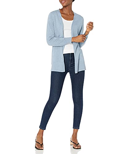 Indigo Blue Heather Lightweight Plus Size Cardigan Sweater