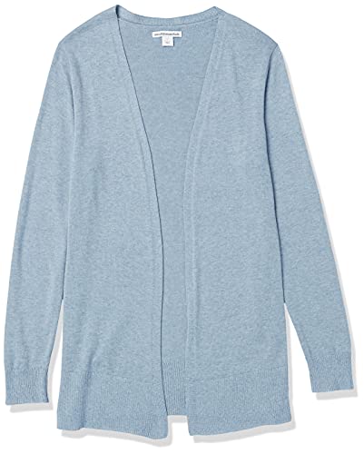 Indigo Blue Heather Lightweight Plus Size Cardigan Sweater