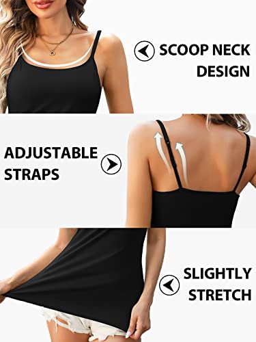 V FOR CITY Womens Shelf Bra Tank Tops 2-Pack
