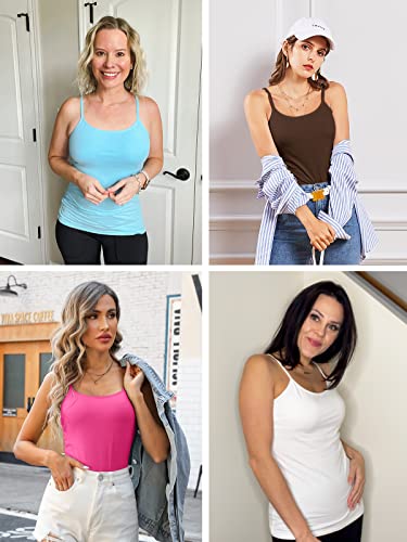 V FOR CITY Womens Shelf Bra Tank Tops 2-Pack