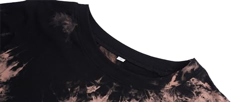Oversized Women's Casual Short Sleeve Graphic Tee - Black