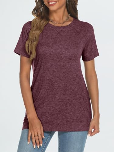 AUTOMET Women's Dressy Casual Loose Fit Tunic Tee