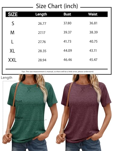 AUTOMET Women's Dressy Casual Loose Fit Tunic Tee