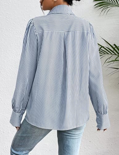 Zeagoo Women's Long Sleeve Printed Button-Down Blouse