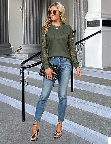 Blooming Jelly Women's Lace Long Sleeve Blouse
