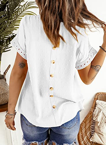 Lace Crochet Round Neck Boho Summer Blouse