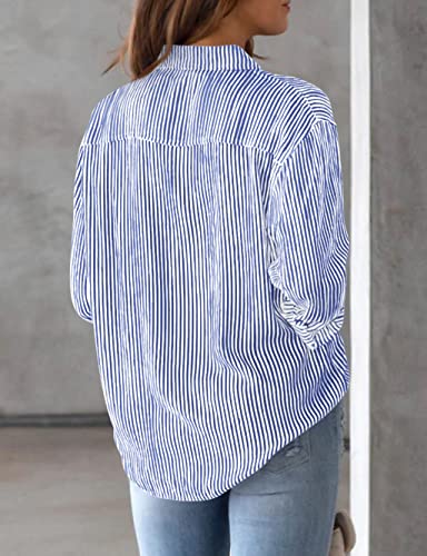 Striped Classic Long Sleeve Button Down Shirt