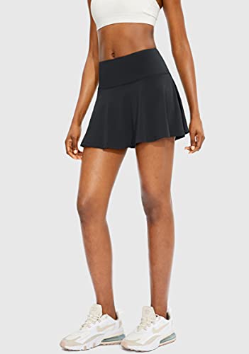 SANTINY Women's High Waisted Pleated Tennis Skirt