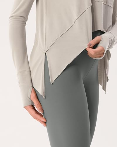 Women's Workout Long Sleeve Tee with Thumb Hole