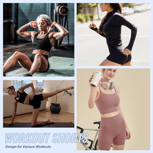 Women's High Waisted Biker Shorts - 3 Pack