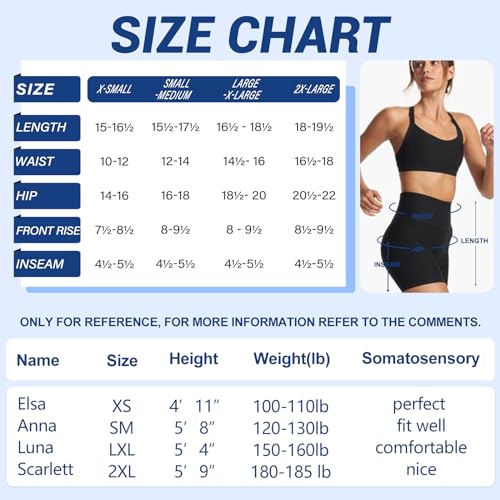 Women's High Waisted Biker Shorts - 3 Pack
