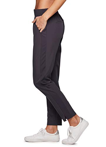 RBX Women's Quick-Dry Woven Ankle Pants - Charcoal