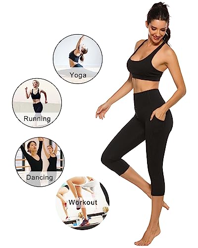 Stelle Women's High Waisted Yoga Pants with Pockets