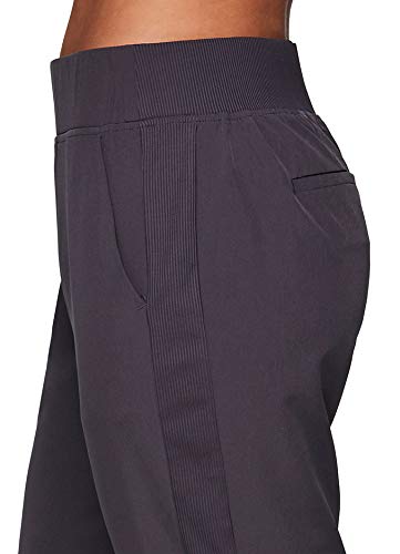RBX Women's Quick-Dry Woven Ankle Pants - Charcoal
