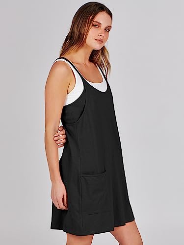 Trendy Black Summer Mini Romper Dress for Women