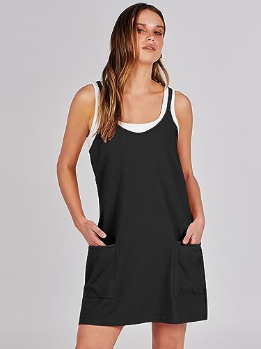 Trendy Black Summer Mini Romper Dress for Women