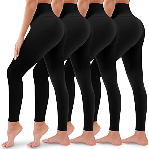 4 Pack High Waisted Butt Lift Leggings