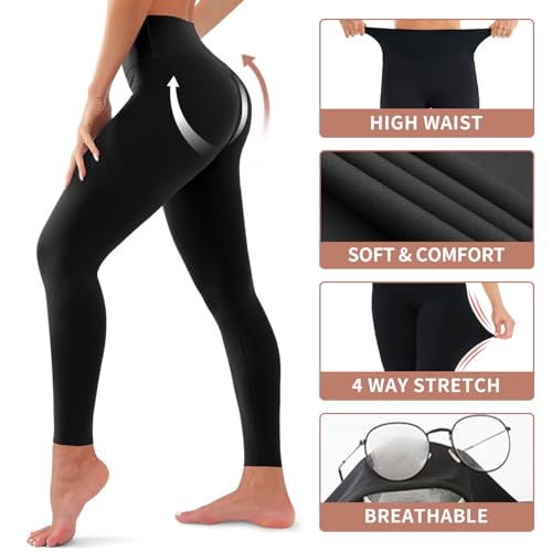 4 Pack High Waisted Butt Lift Leggings