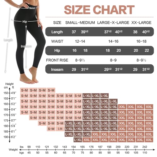 4 Pack High Waisted Butt Lift Leggings