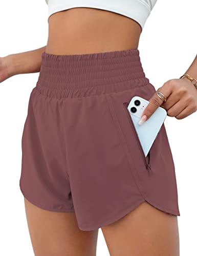 BMJL Women's High-Waisted Running Sporty Shorts
