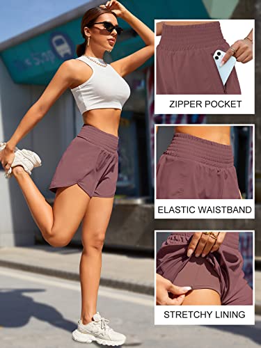 BMJL Women's High-Waisted Running Sporty Shorts