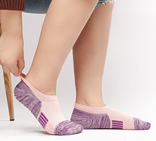 Cushioned No Show Socks for Women - 6 Pairs