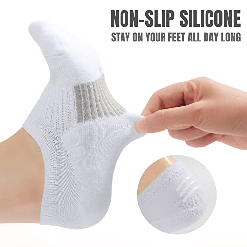 Cushioned No Show Socks for Women - 6 Pairs