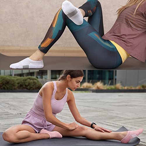 Cushioned No Show Socks for Women - 6 Pairs