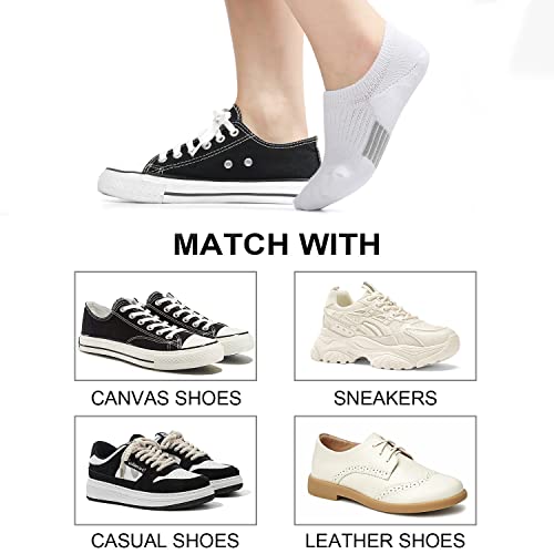 Cushioned No Show Socks for Women - 6 Pairs