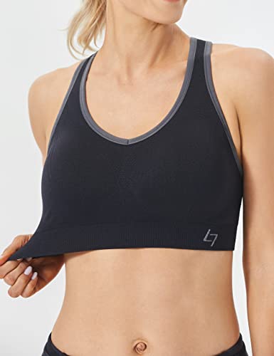 FITTIN Pack of 3 Padded Racerback Sports Bras