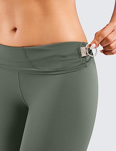 Women's High Waist 6" Biker Shorts - Grey Sage