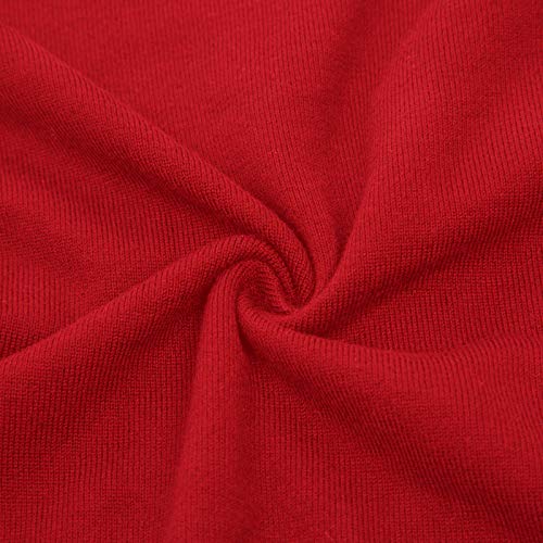 Women's Classic Long Sleeve Knit Cardigan in Red