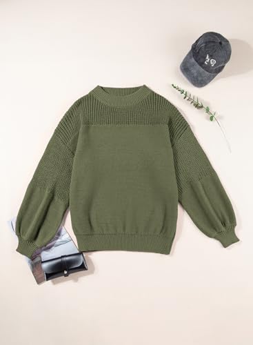 Dokotoo Women's Oversized Green Knit Sweater