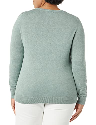 Classic-Fit Lightweight V-Neck Sweater in Sage Green