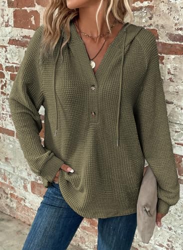 Dokotoo Women's Oversized Hooded Sweatshirt in Green