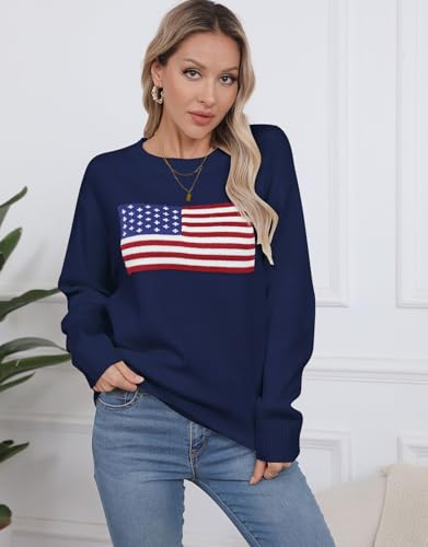 Alsol Lamesa Women's Heart Sweater Long Sleeve Pullover